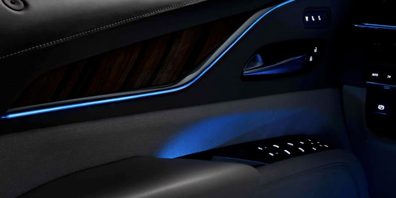 Cadillac Escalade interior door with ambient lighting